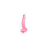 Gode jelly courbe rose ventouse taille XL 22cm 